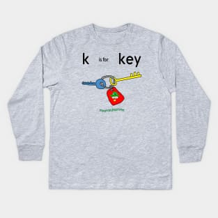 k is for key Kids Long Sleeve T-Shirt